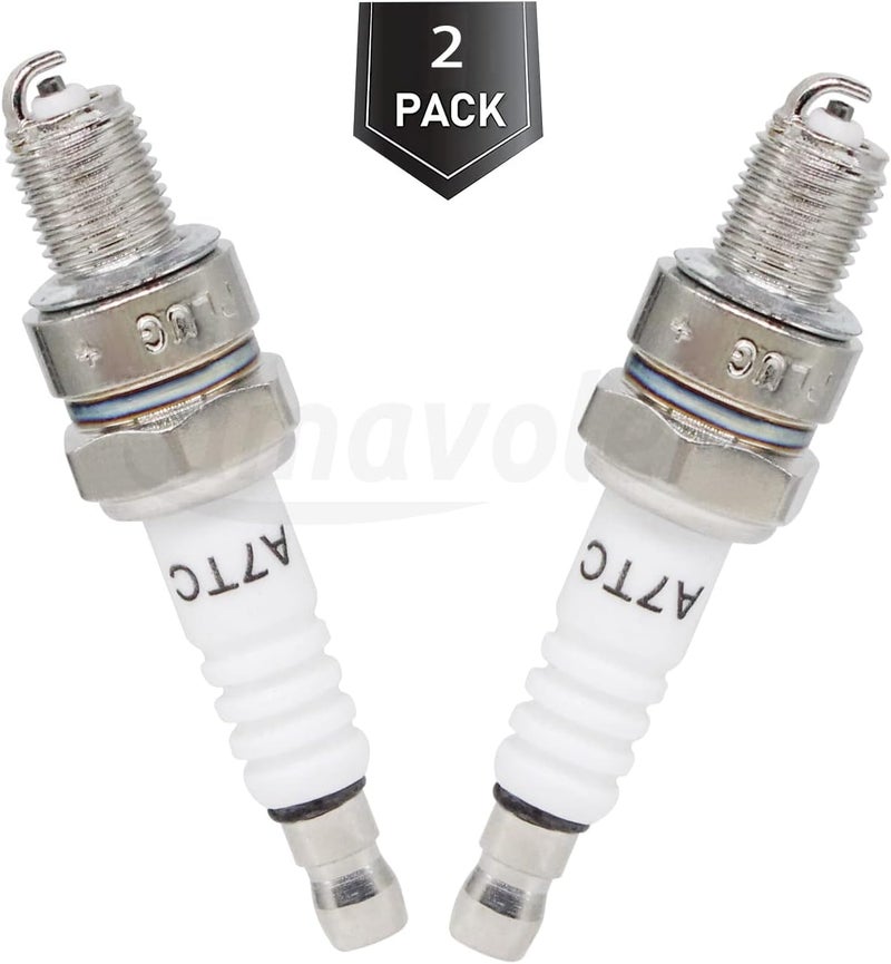 amavoler A7TC Spark Plug Fit for GY6 50 cc 70cc 90 cc 110cc 125 cc 150cc ATVs Dirt Bikes Go Karts Scooters Quad 4 Wheeler Pit Bike Dune Buggy Sandrail Moped Roketa Taotao Etc .(2 pcs) - Image 3